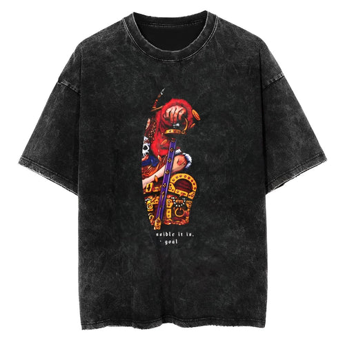 T-Shirt One Piece Luffy Gold