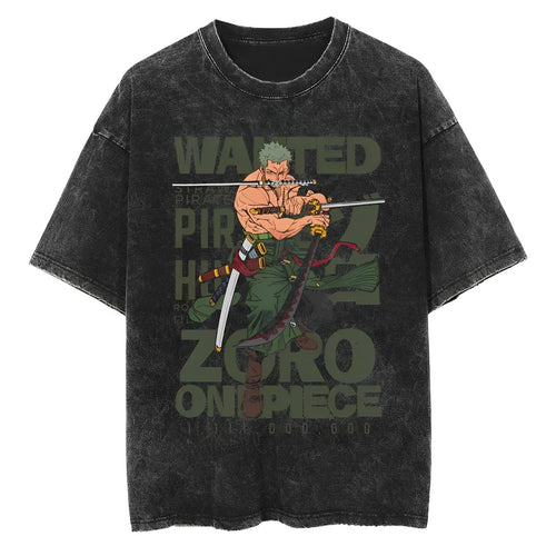 T-Shirt One Piece Pirate Hunter Wanted
