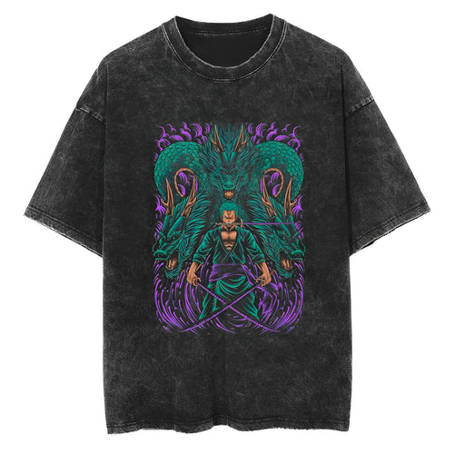 T-Shirt One Piece Zoro Dragon