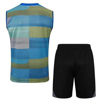Debardeur Short Real Madrid 2024 2025 Bleu Vert