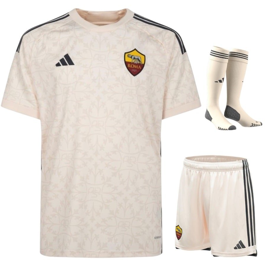 Maillot Kit Enfant AS Roma Extérieur 2023 2024