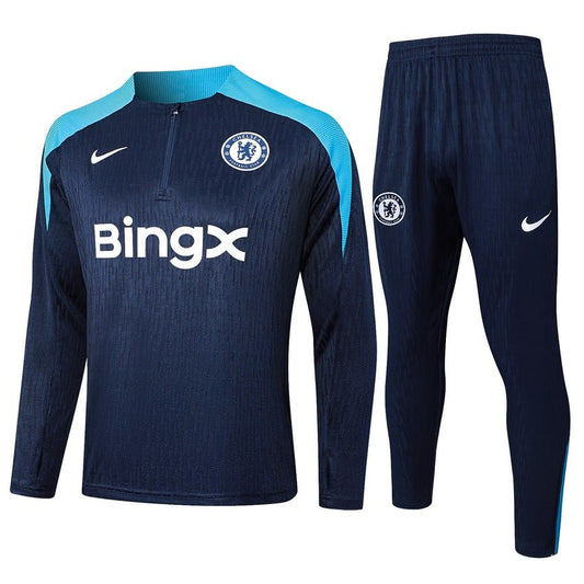 Survetement Chelsea Training 2024 2025 Bleu Foncé