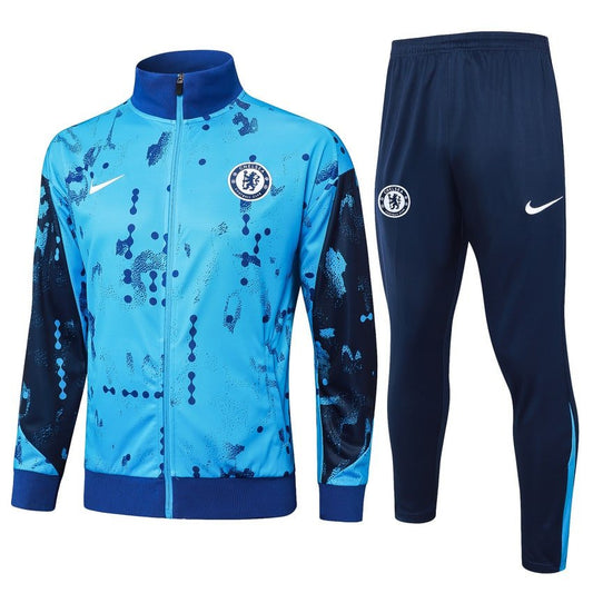 Survetement Chelsea Veste 2024 2025 Bleu Clair