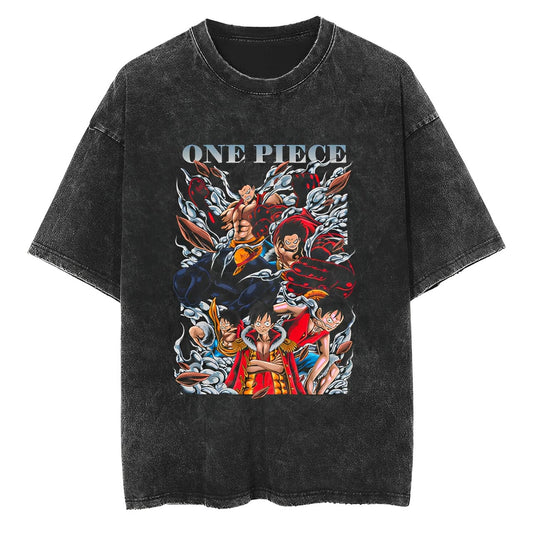T-Shirt One Piece Luffy Evolution