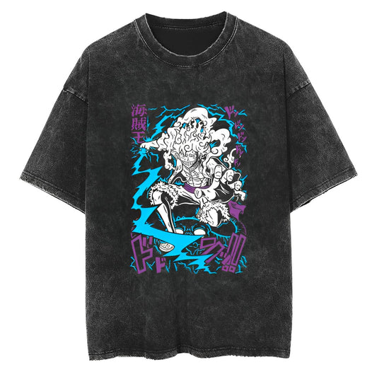 T-Shirt One Piece Luffy Thunder