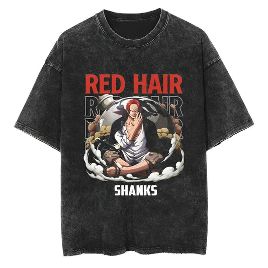T-Shirt One Piece Shanks Red Hair