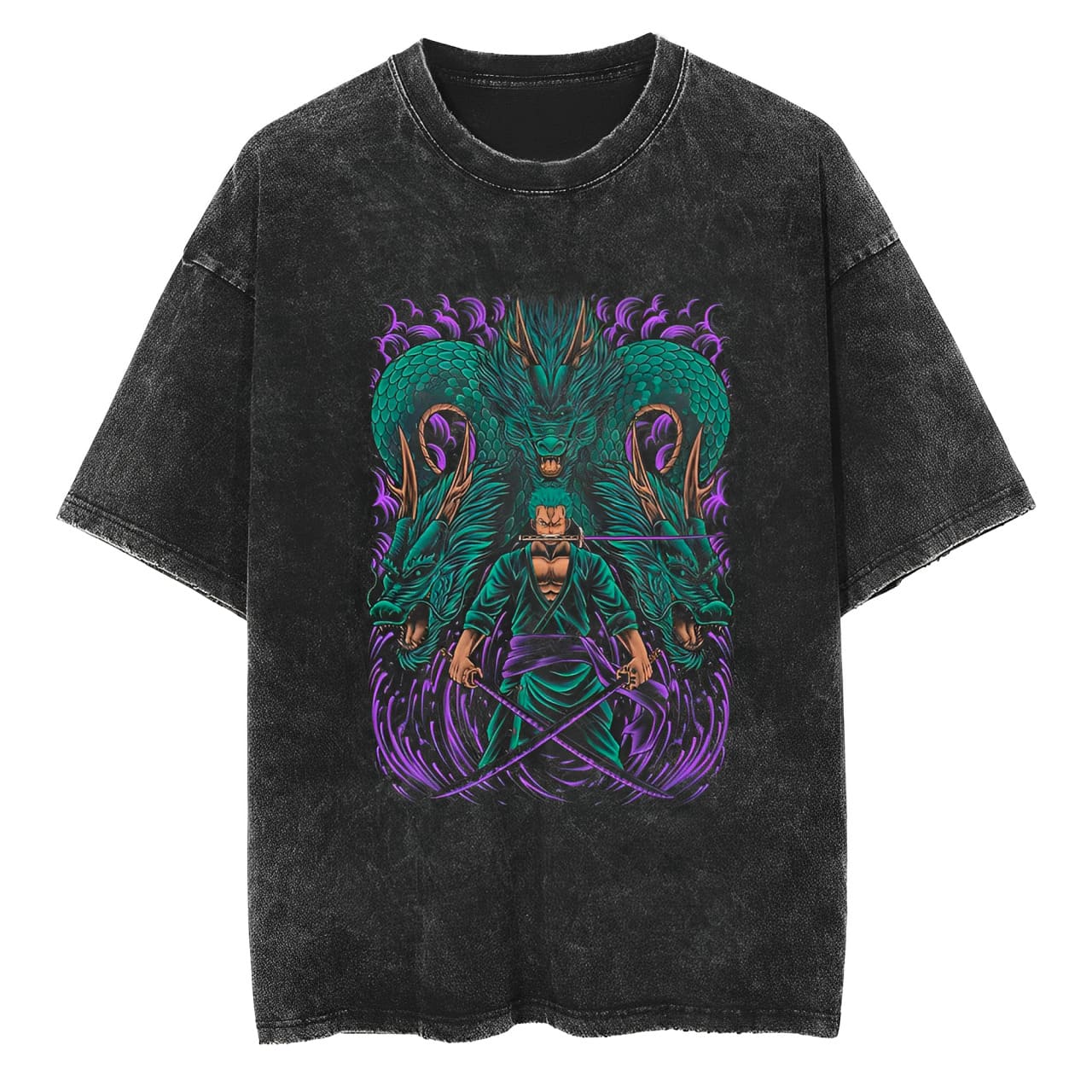T-Shirt One Piece Zoro Dragon