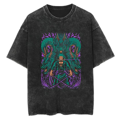 T-Shirt One Piece Zoro Dragon