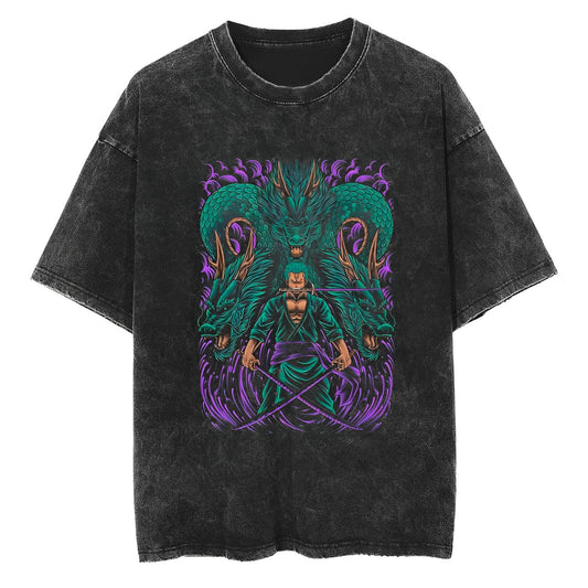 T-Shirt One Piece Zoro Dragon